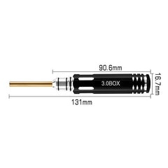 INJORA 4-Piece Driver Set For 1/30 Axial SCX30 (3.0mm Nut, 2.0mm Phillips, T3 Torx, 0.05" Hex) INJORA