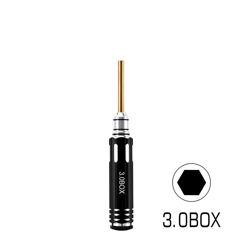INJORA 4-Piece Driver Set For 1/30 Axial SCX30 (3.0mm Nut, 2.0mm Phillips, T3 Torx, 0.05" Hex) INJORA