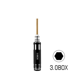 INJORA 4-Piece Driver Set For 1/30 Axial SCX30 (3.0mm Nut, 2.0mm Phillips, T3 Torx, 0.05" Hex) INJORA