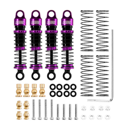 INJORA: 40mm Big Bore Oil Shocks for 1/24 SCX24 (SCX24-179) INJORA