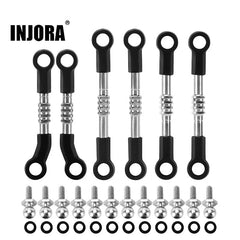 INJORA: Adjustable Stainless Steel Links Set for 1/24 Losi Micro-B (LOS-09) INJORA