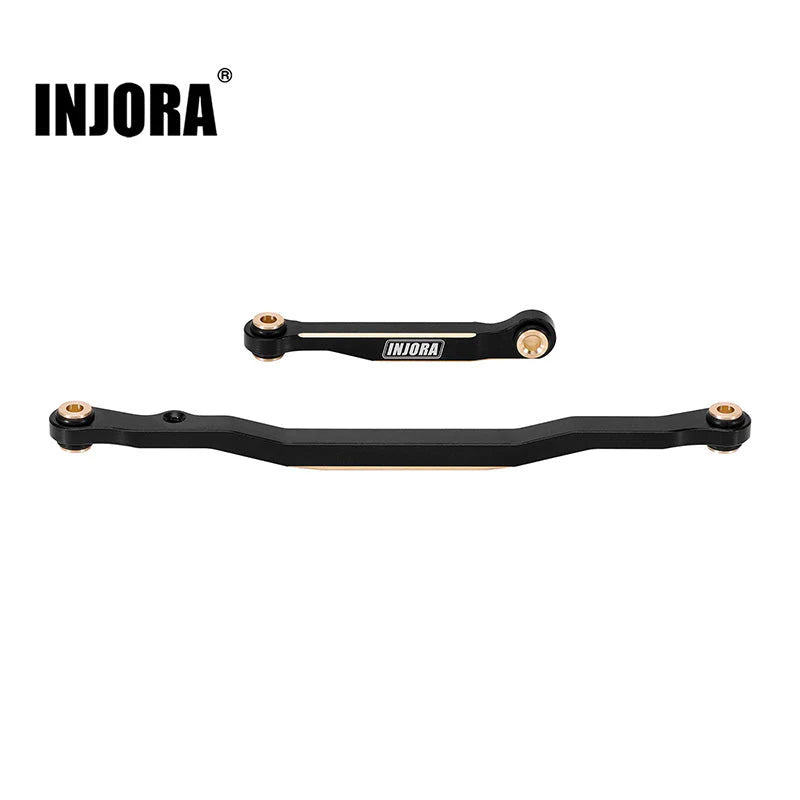 INJORA Black Brass Steering Links Set for 1/18 HPI Venture18 Bronco INJORA