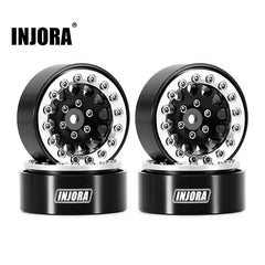 INJORA 1.3" Aluminium Beadlock Wheels for 1/24 1/18 RC Crawler (W1311) (YQW-1311)
