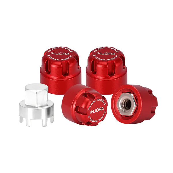 INJORA M2 Wheel Lock Nuts with Aluminum Cap for 1/24 SCX24 AX24 FCX24M INJORA