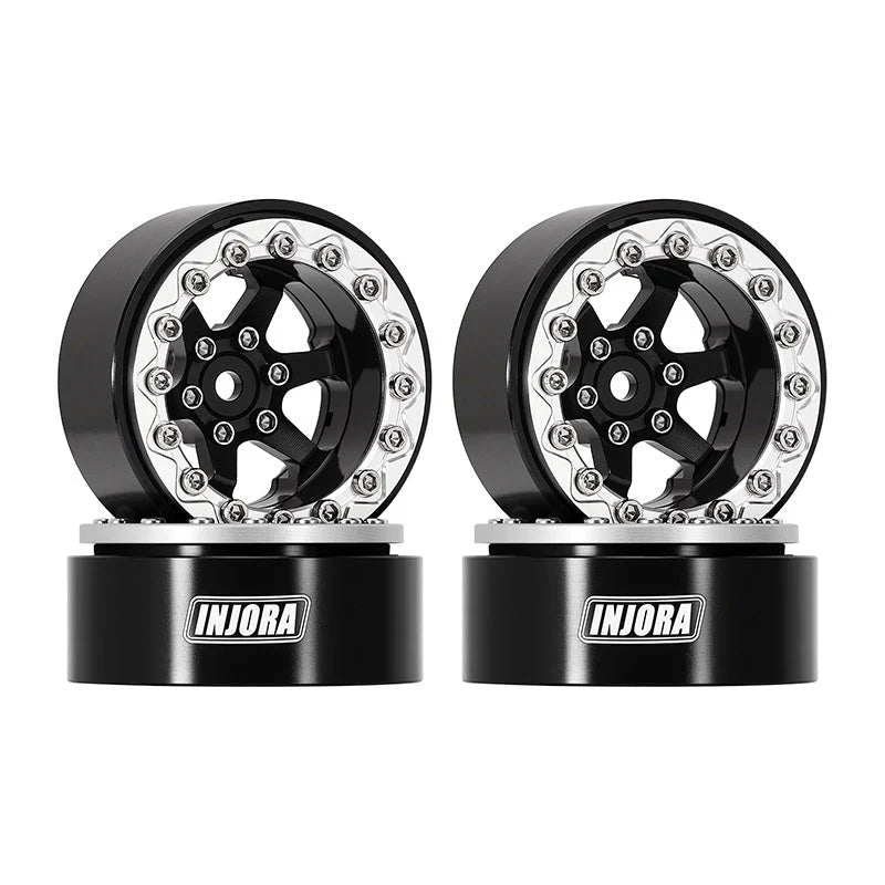 INJORA 1.3" Aluminium -5.25mm Offset Wheels for Micro Crawlers (W1313) INJORA