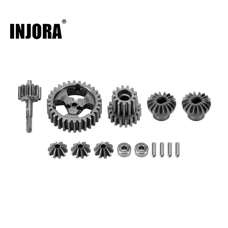 INJORA: Stainless Steel Transmission Gear Set for 1/24 Losi Micro-B (LOS-10) INJORA