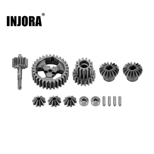 INJORA: Stainless Steel Transmission Gear Set for 1/24 Losi Micro-B (LOS-10) INJORA