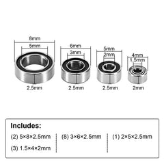 INJORA Bearing Kit For Losi Micro-B Micro-T (14 Pcs) INJORA