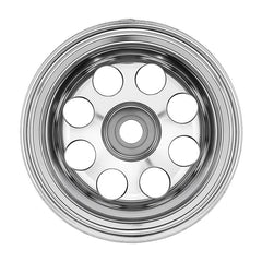 INJORA 1.0" Aluminum Beadlock Wheels Chrome -2.5mm Offset For Micro Crawlers INJORA