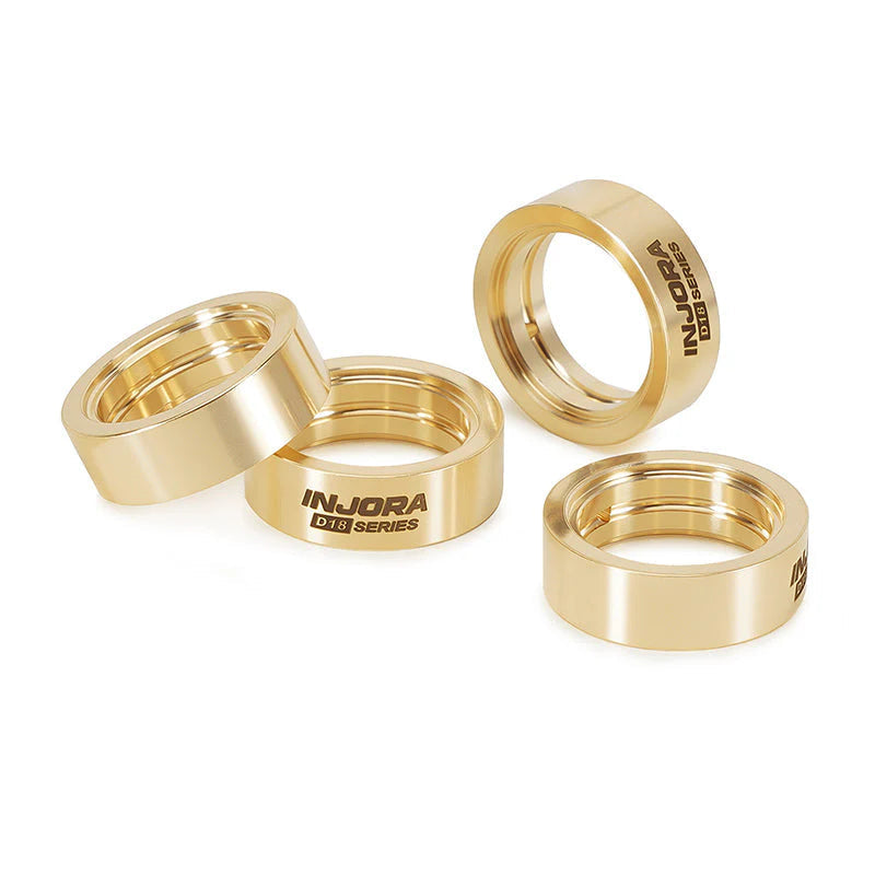 INJORA 10g Brass Inner Clamp Rings for INJORA 0.7" D18 Wheels INJORA