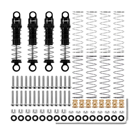 INJORA 39mm Aluminum Threaded Oil Shocks for Axial SCX24 FMS FCX24M INJORA