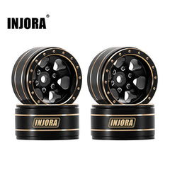 INJORA 1.0" Brass -4.7mm Offset Wheels for Micro Crawlers INJORA