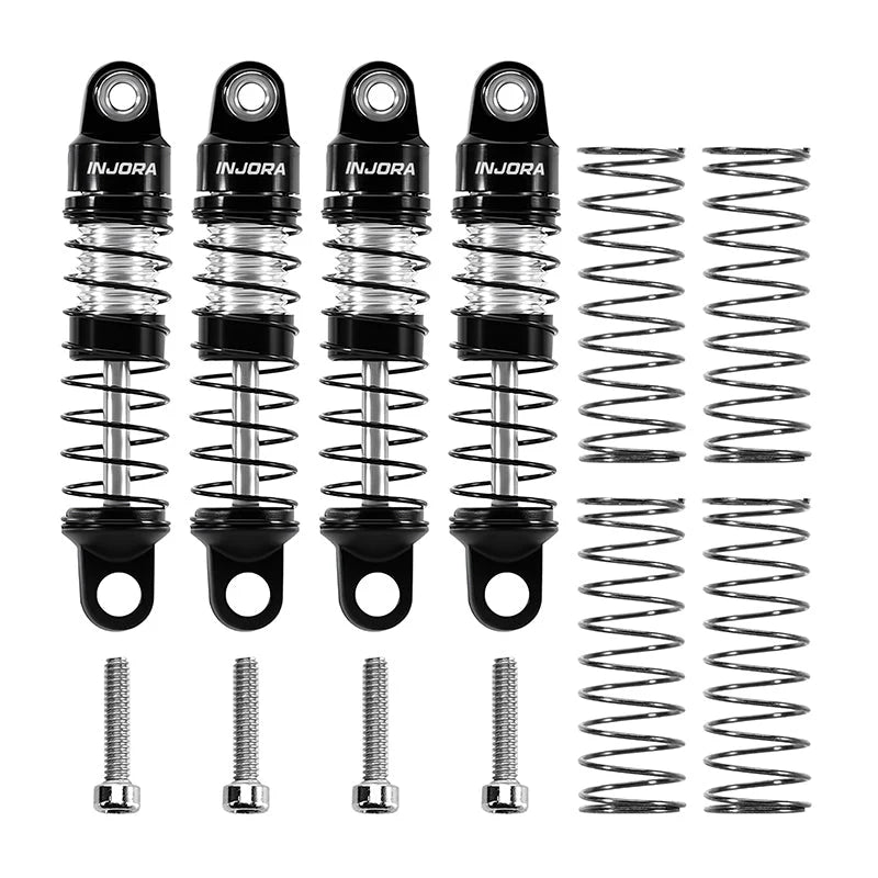 INJORA 22.5mm/26mm Aluminum Oil Shocks for 1/30 Axial SCX30 INJORA