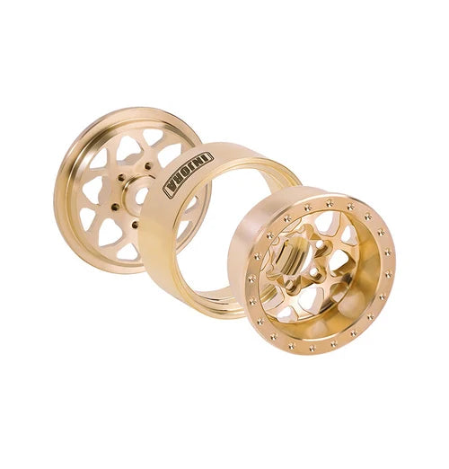 INJORA 1.0" 35g/pcs Brass -4.7mm Offset Wheels for Micro Crawlers (W1110) INJORA