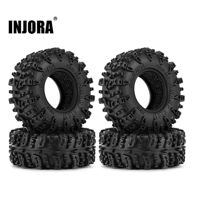 INJORA 0.7" 36*14mm Swamp Claw Tires for 1/30 SCX30 (T7019) INJORA