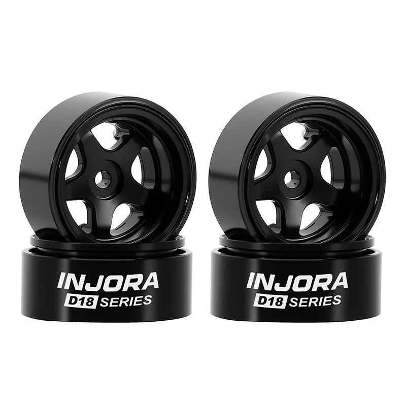 INJORA 0.7" D18 5-Spoke Aluminum Wheels for 1/30 SCX30 (W7002) INJORA