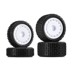 INJORA Pre-mounted Pin Buggy Tires & Wheels for 1/24 Losi Micro-B