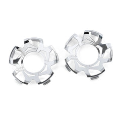 Duratrax Clip-Lock Wheel Face Mirror Chrome for Ripper 5.7" Wheel (2) (DTX2816)