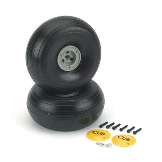 Du-Bro J3 Cub Wheels, 4-1/4" Lite (2) (DUB425TLC)