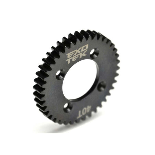 EXOTEK: HD 40T Spur Gear, Hardened Steel: Tenacity, Lasernut (ETK2054)