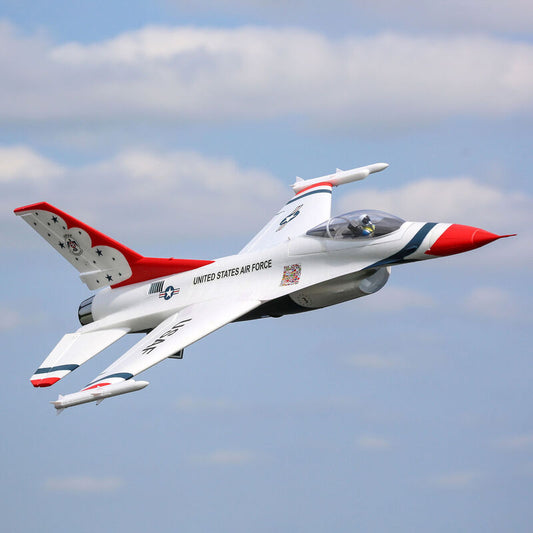E-flite F-16 Thunderbirds 70mm EDF Jet BNF Basic with AS3X and SAFE Select (EFL178500)