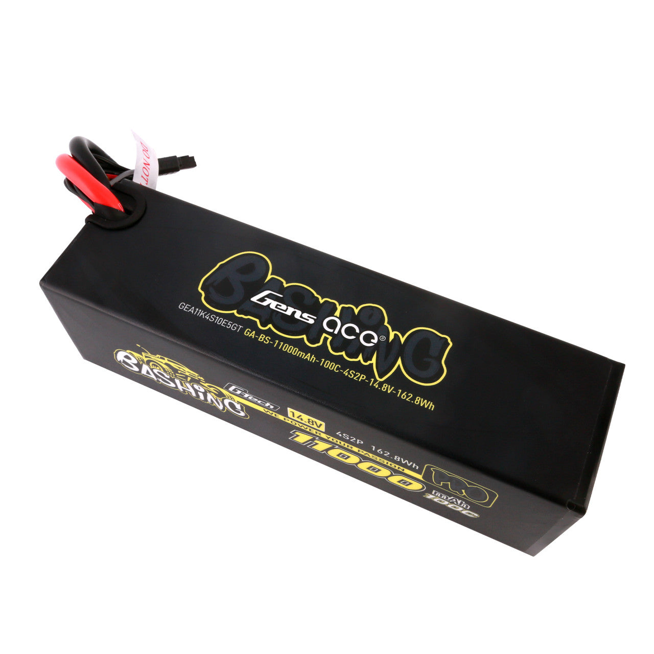 Gens ace 4S2P 11000mah 14.8V 100C Bashing Pro G-tech Lipo Battery Pack with EC5 Plug for Arrma GensTattu