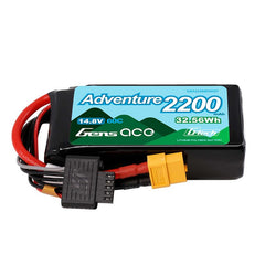 Gens Ace 14.8V 2200mAh 4S 60C G-Tech LiPo Battery: XT60 (GEA224S60X6GT)
