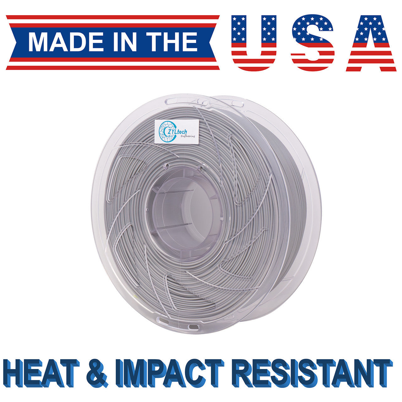 High Temperature Tough PLA 1.75 mm 1 kg 2.2 lbs ZYLtech