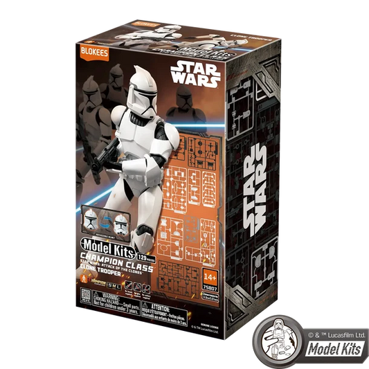 STAR WARS: ATTACK OF THE CLONES CHAMPION CLASS 07 CLONE TROOPER MODEL KITS | BLOKEES Blokees