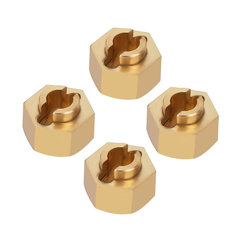 INJORA 7mm Brass Wheel Hex Hub Extenders For Axial SCX24 AX24 INJORA