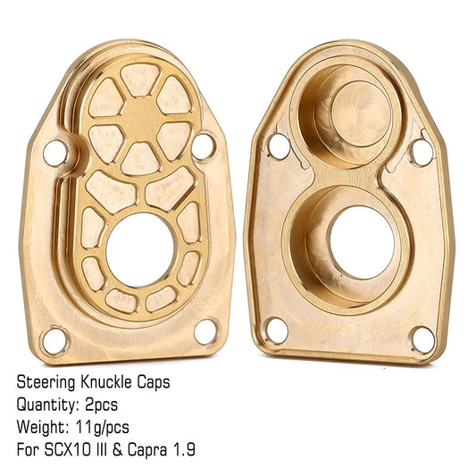INJORA Heavy Duty Brass Outer Portal Steering Knuckle (C) for Axial SCX10 III Capra 1.9 (11g/pcs)
