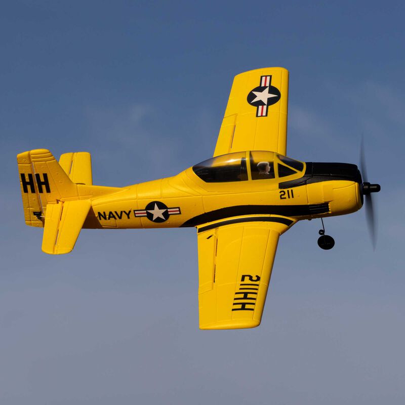HobbyZone T-28 Trojan 450mm RTF with SAFE (2 Flight Batteries Included) Horizon Hobby