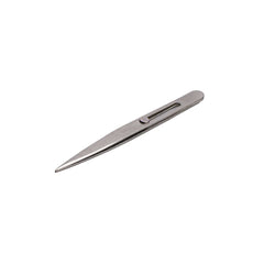 Hobby Essentials 4.75" Point Slide Lock Stainless Steel Tweezer (HDXK0133)
