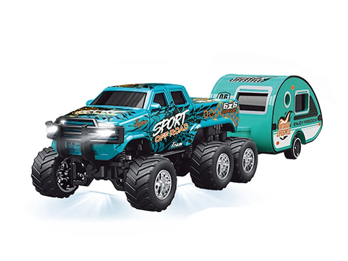 1:64 R/C Truck with trailer with APP control – Ford 6-wheeler RC PRO