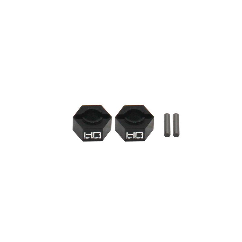Hot Racing Losi Mini-T 2.0 8mm Aluminum Rear Hex (Black) (2) (HRAMTT1001) Friendly Hobbies