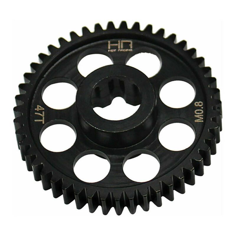 Hot Racing Steel 47T 0.8 Mod Spur Gear, 1/10 Traxxas Mini Maxx  (HRASMMX47M08) Horizon Hobby