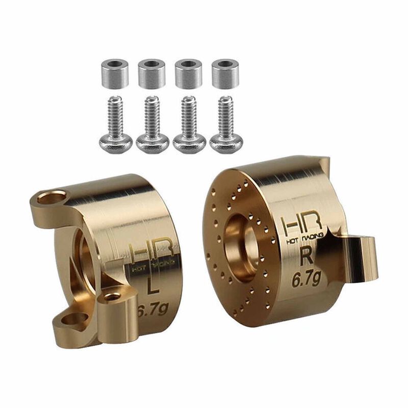 Brass 7.6g Front Steering Knuckles, 1/30 Axial SCX30 Hot Racing