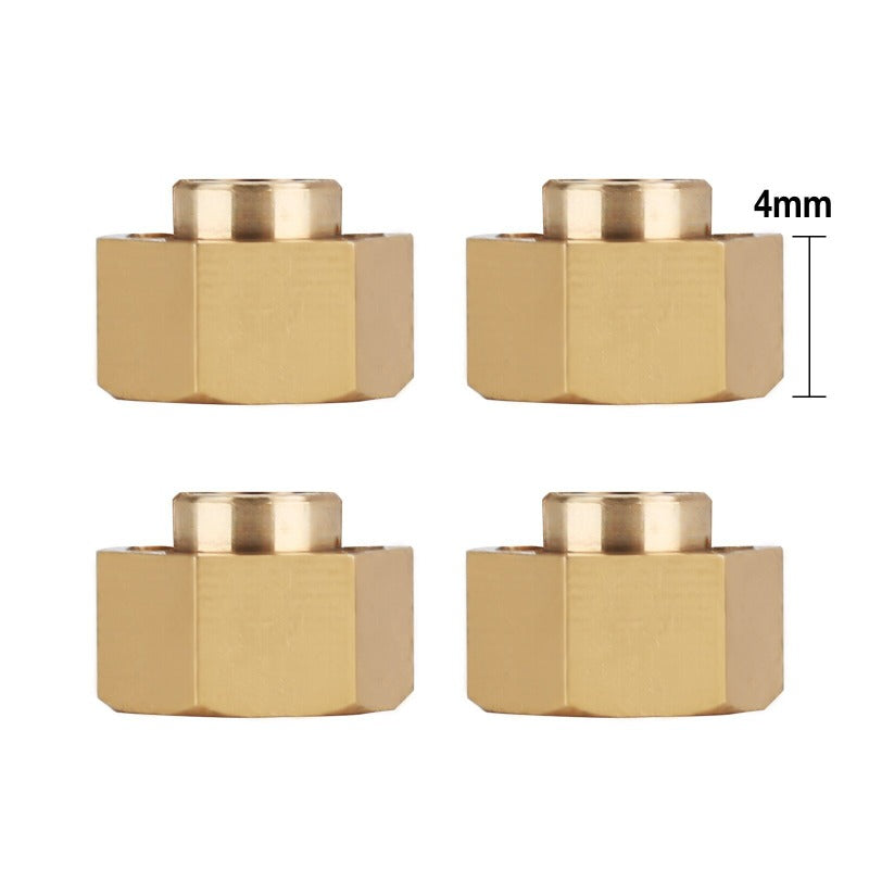 INJORA 7mm Brass Wheel Hex Hub Extenders For Axial SCX24 AX24 INJORA