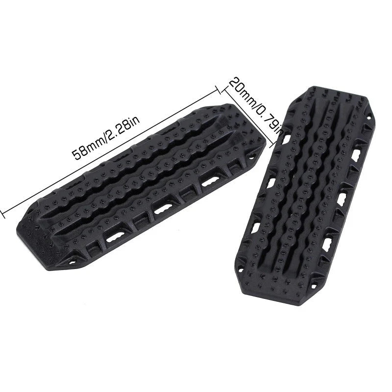 NJORA Mini Plastic Sand Ladder Recovery Ramps Boards Scale Accessories for 1/24 1/18 RC Crawlers INJORA