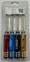 FRC2001A: Hex Driver Set Anodizes Multi Color