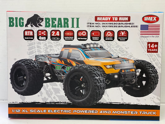 IMEX RC: BIG BEAR 1/12TH SCALE BRUSHLESS RTR 4WD MONTER TRUCK | IMX19535
