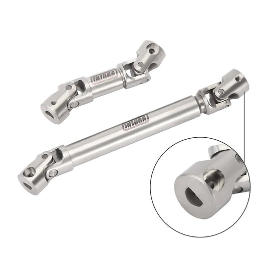 INJORA: Stainless Steel Drive Shafts with D Shaped Hole for SCX24 C10 JLU Bronco Base Camp