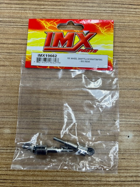 IMEX Rear Wheel Shafts Lock Nuts & Pins -Big Bear (IMX19662)