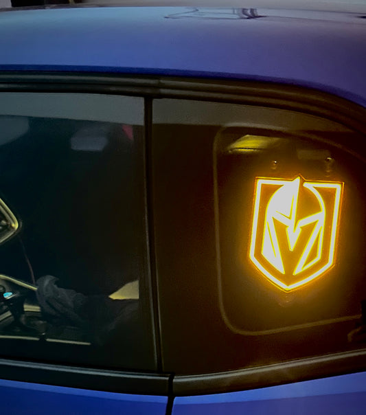 Vegas Golden Knights Ultra-Bright Led Car Window Marquee