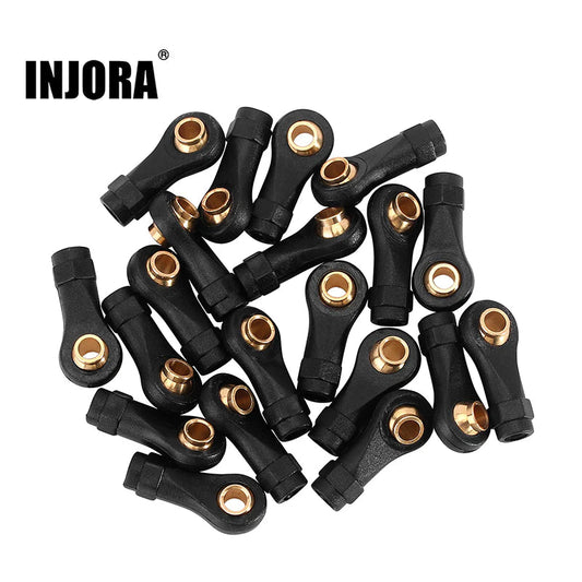 INJORA 20Pcs Plastic Rod Ends with Brass Pivot Ball Bushings for INJORA TRX4M Links (4M-59) INJORA