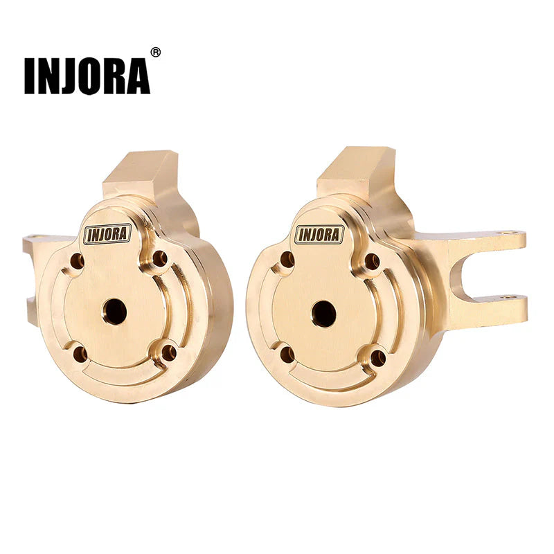 INJORA 66g/set Brass Portal Cover Steering Knuckle Set for 1/18 UTB18 Capra (UTB18-02) INJORA