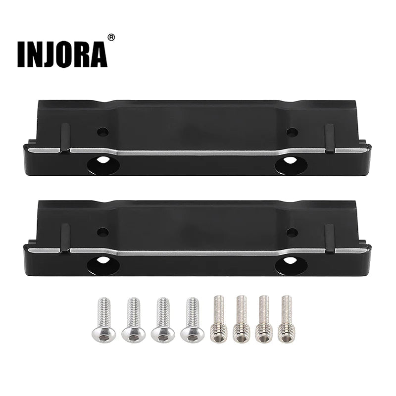 INJORA CNC Aluminum Front Rear Bumper Mounts for 1/10 Axial SCX10 PRO (SCX10-PRO20) INJORA