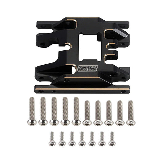 INJORA 53g/pcs Brass Skid Plate Transmission Mount for 1/18 TRX4M (4M-67) INJORA