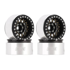 INJORA: 1.9" Super Heavy Brass & Aluminum Beadlock Wheels For 1/10 RC Crawlers (4) (W1957) INJORA