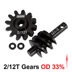 INJORA Overdrive Underdrive Gears for SCX24 AX24 2/12T INJORA